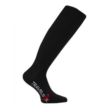Travelsox Travelsox TS 1000 Patented Graduated Compression OTC Flight Travel Socks; Black - Medium TS1000_BK_MD
